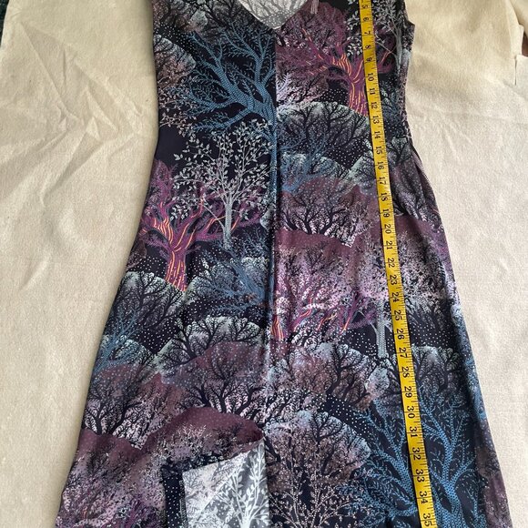 Sharon London bodycon moody forest print dress, size medium - Picture 5 of 6